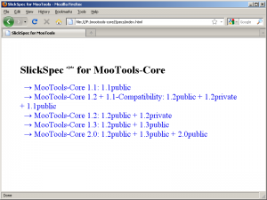 The MooTools test suite